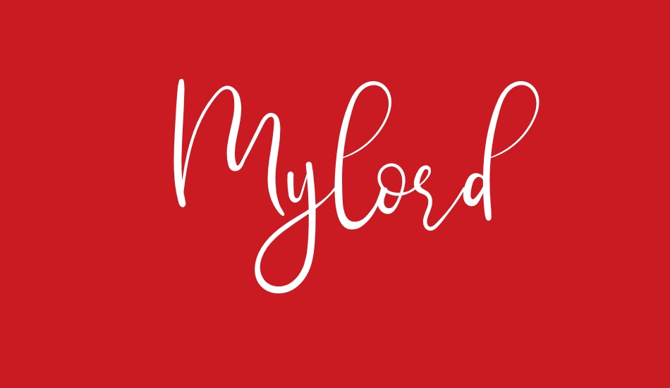 Mylord font big