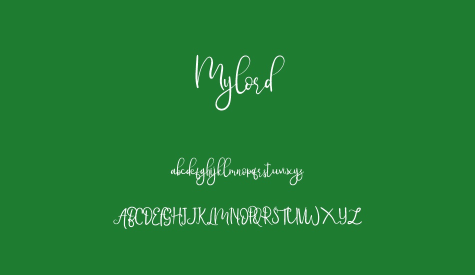 Mylord font