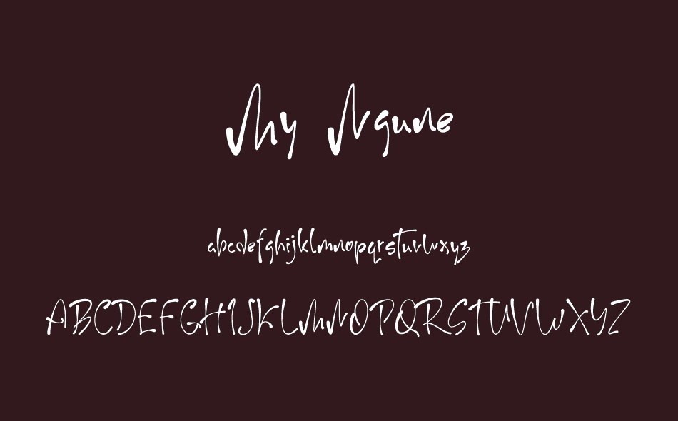 My Ngune font