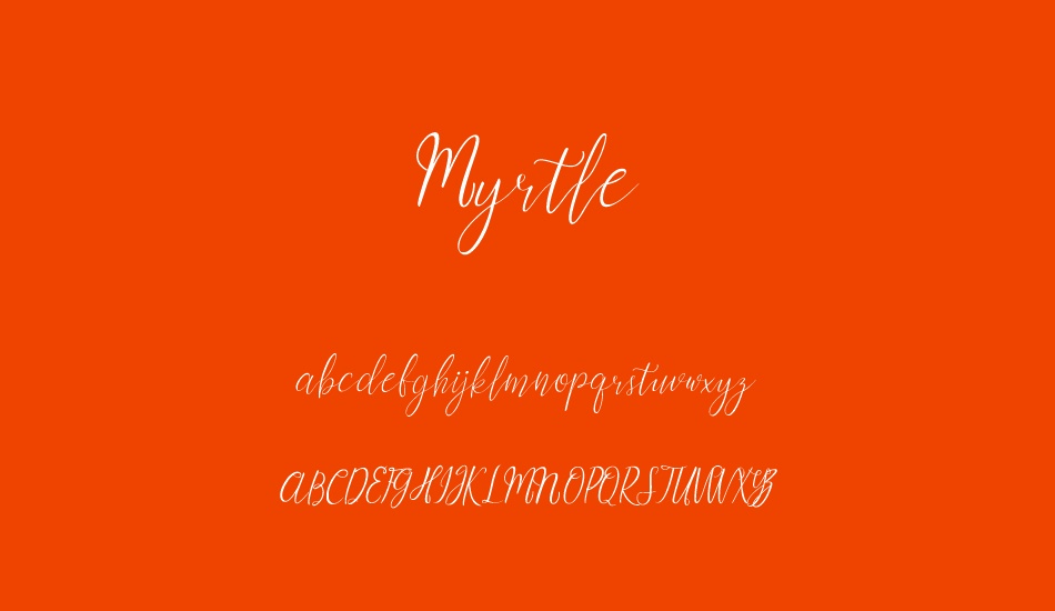 Myrtle font