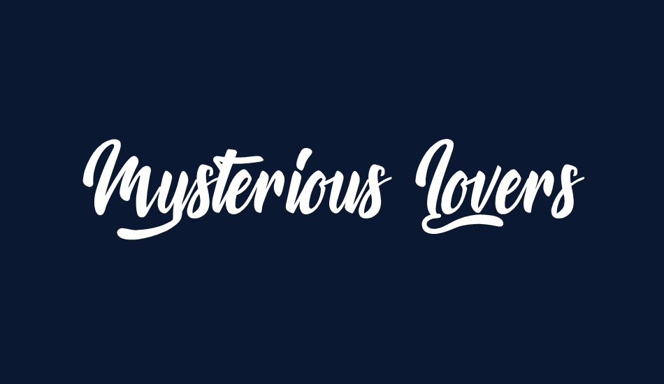 Mysterious Lovers font big
