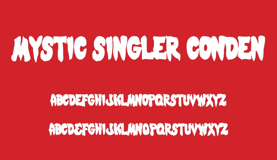 Mystic Singler Condensed font