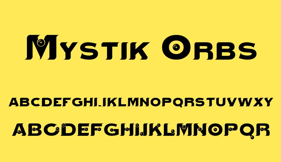 Mystik Orbs font