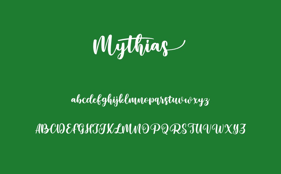 Mythias font