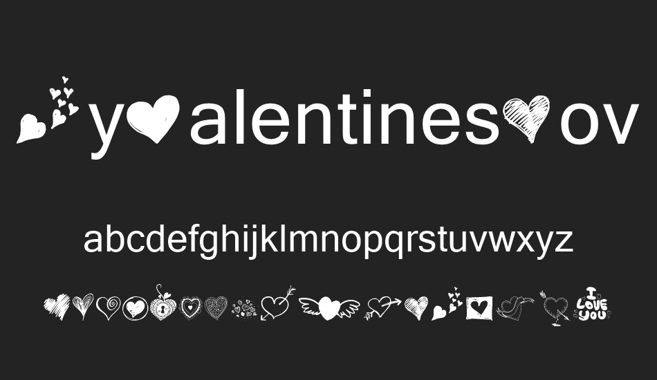 MyValentinesLove-demo font