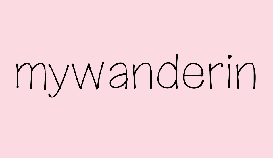 mywanderingheart font big