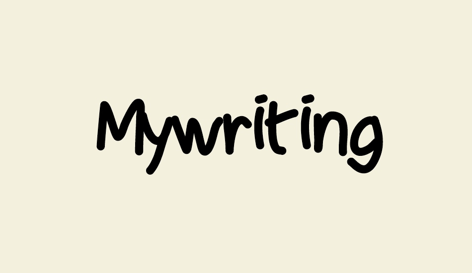 Mywriting font big