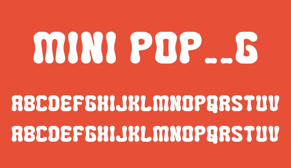 MINI POP__G font