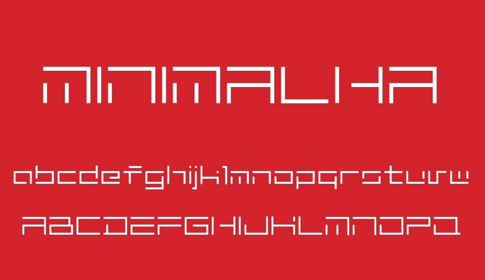 MINIMALHARD font