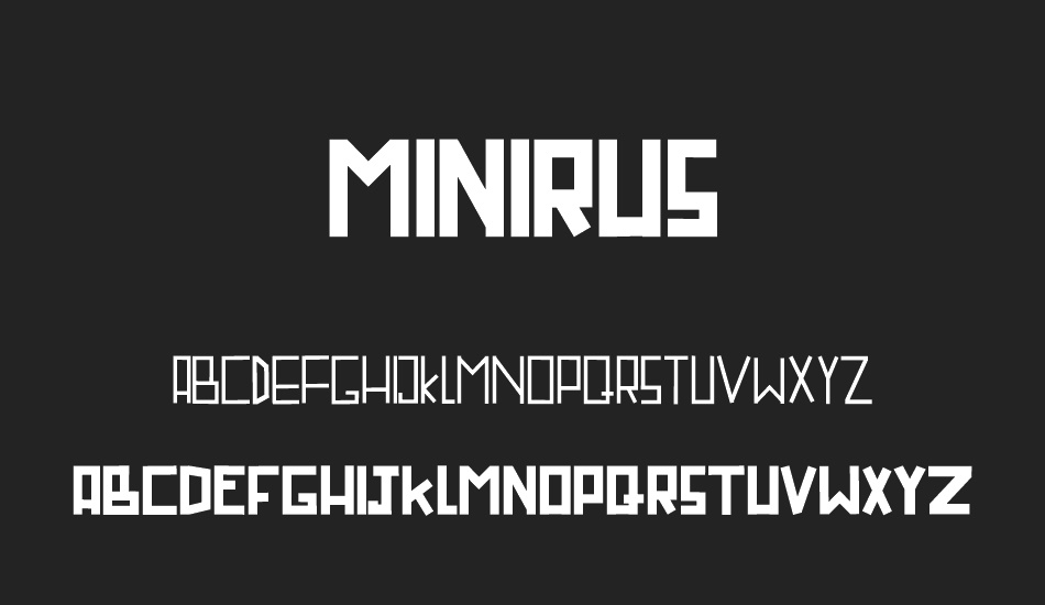 MINIRUS font