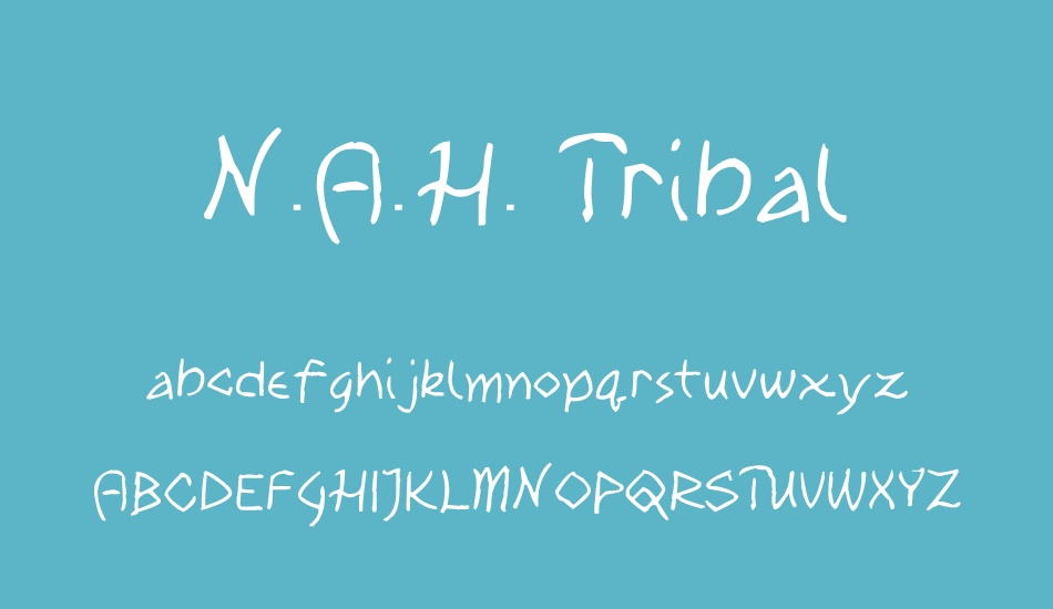 n-a-h--tribal font