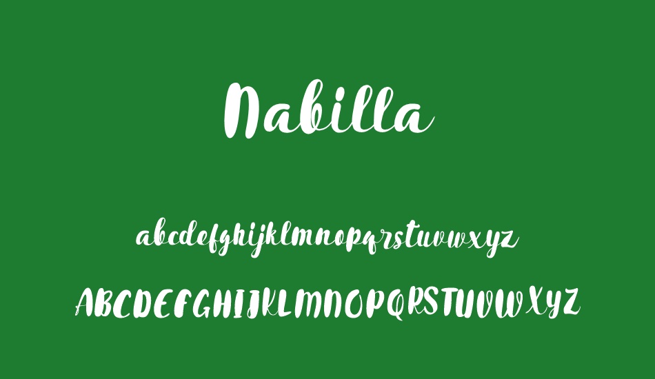 Nabilla font