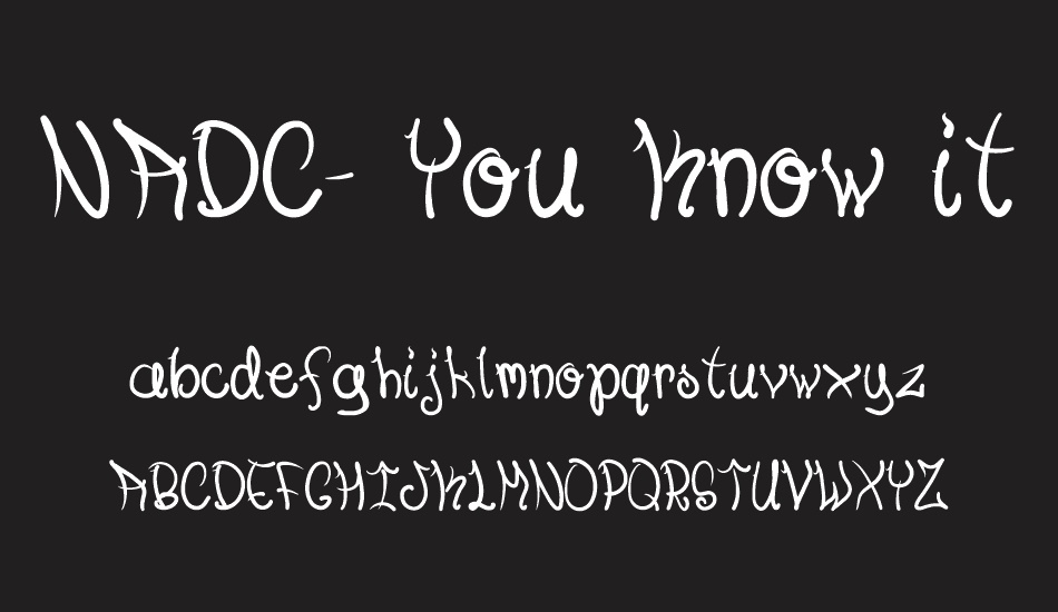 nadc--you-know-it font