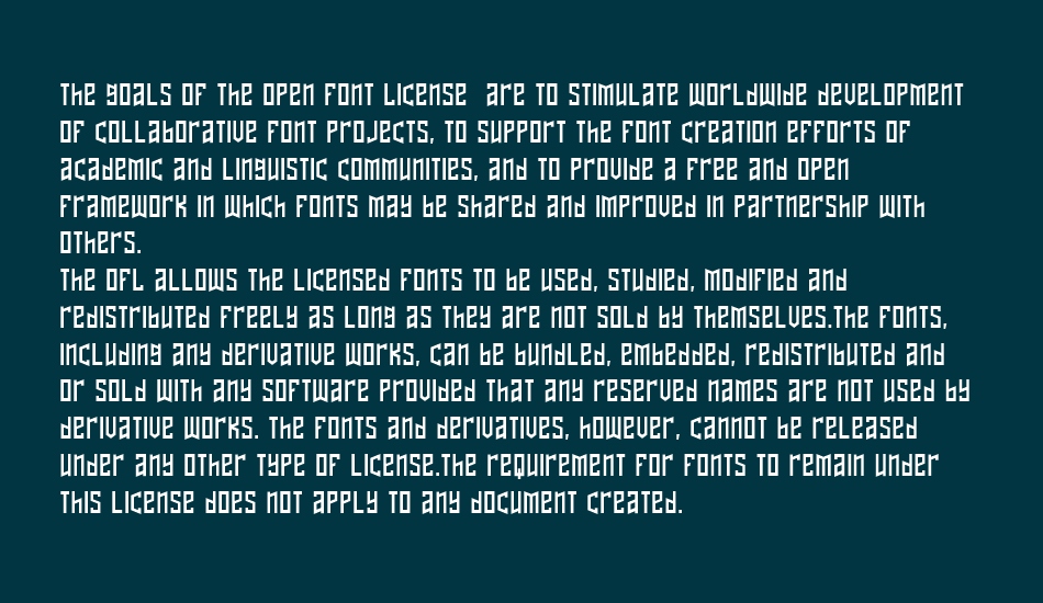 Naftalene font 1