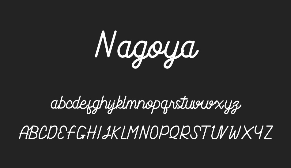 Nagoya font