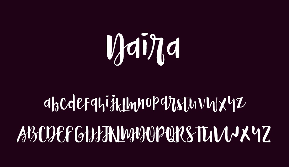 Naira font