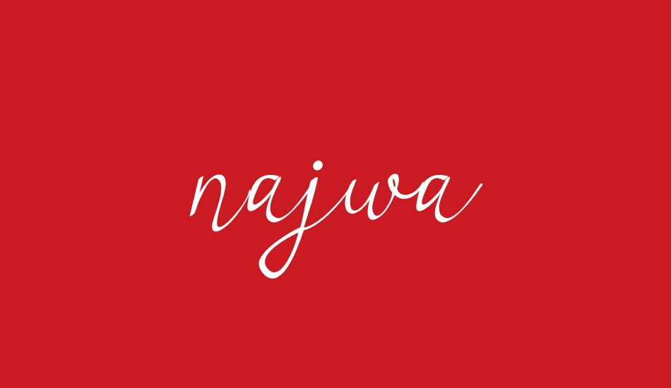 najwa font big