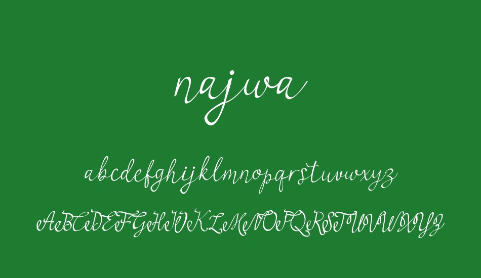 najwa font