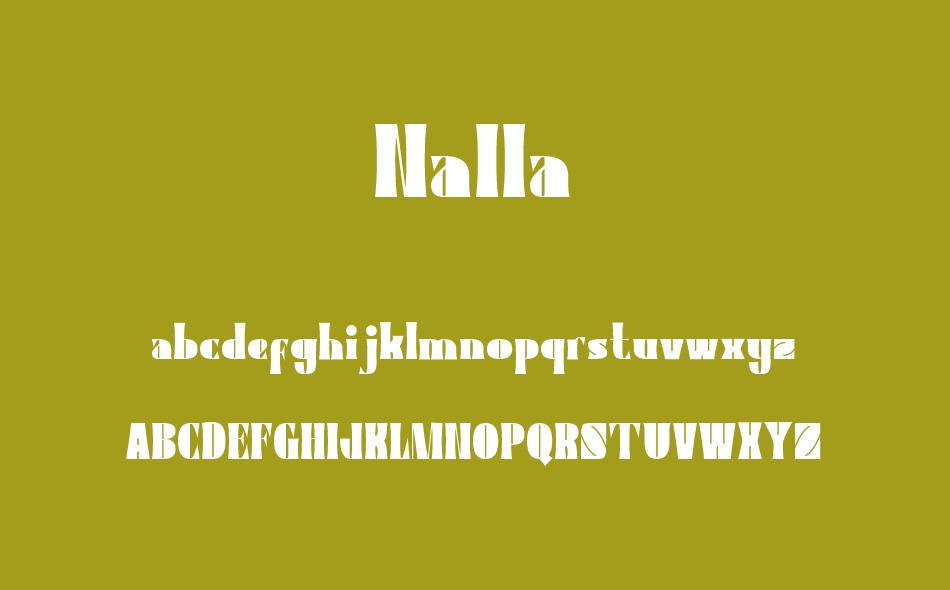 Nalla font