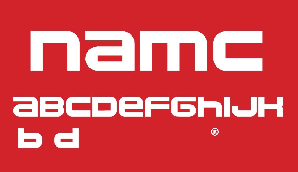 namco regular font