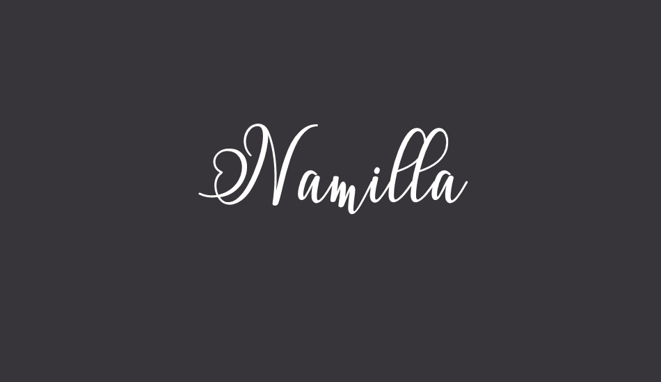 Namilla font big