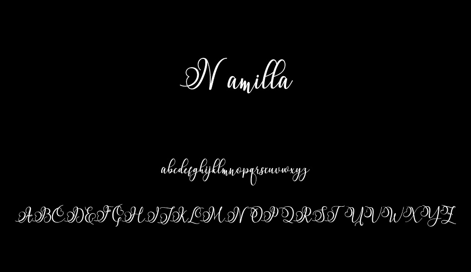 Namilla font