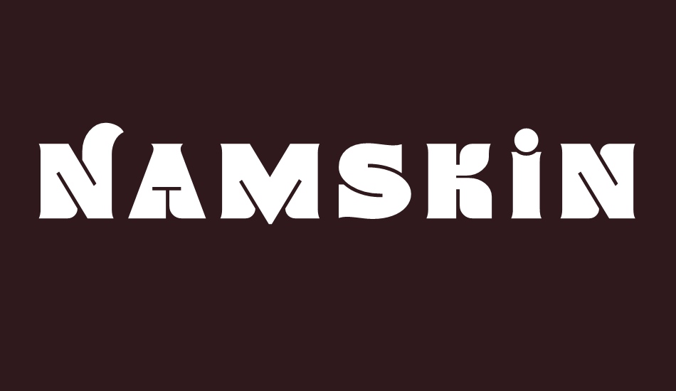 Namskin font big