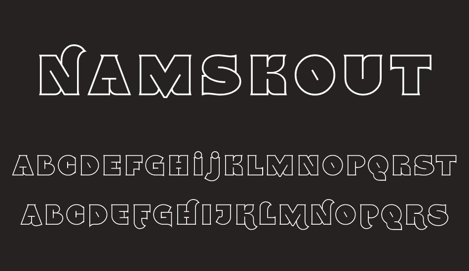 Namskout font