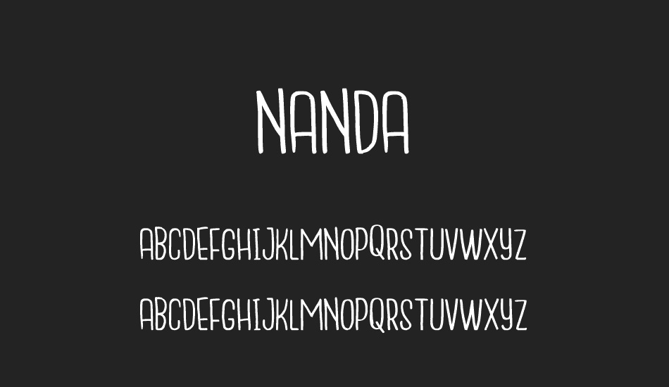 NANDA font