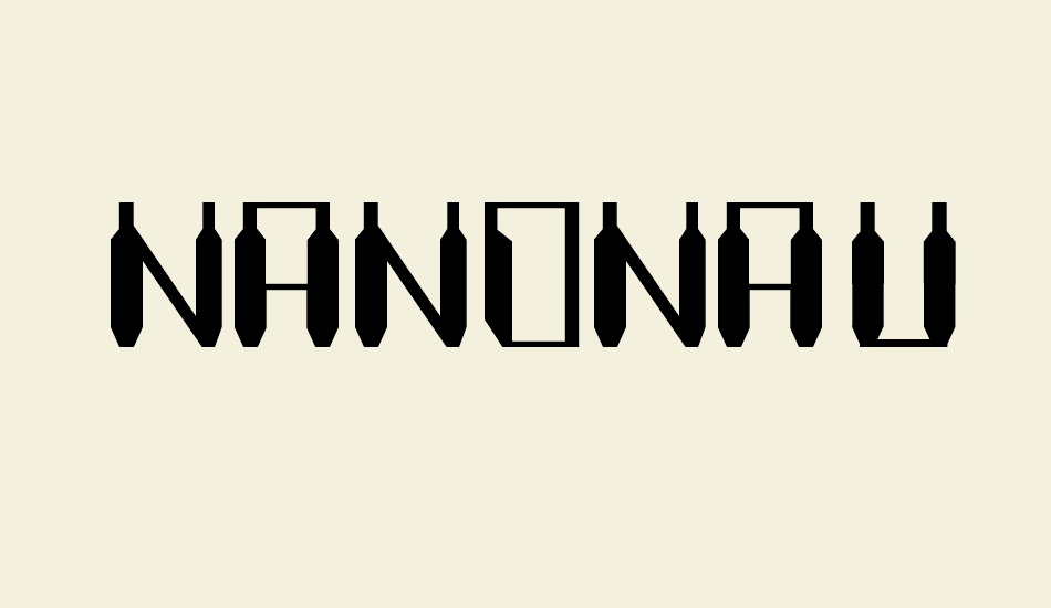 Nanonaut font big