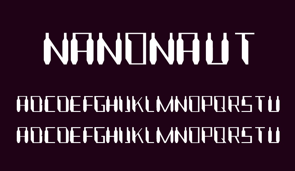 Nanonaut font