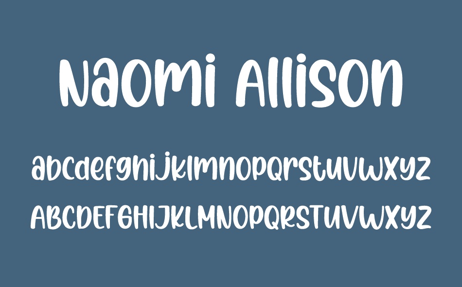 Naomi Allison free font