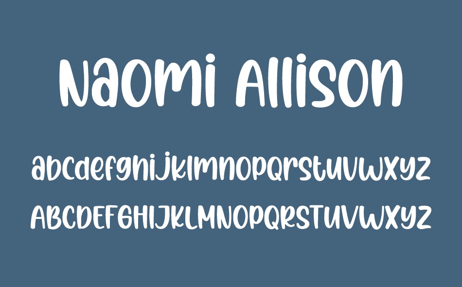 Naomi Allison font