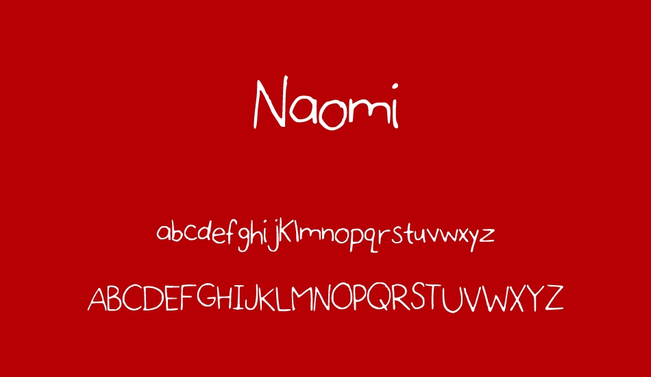 Naomi font