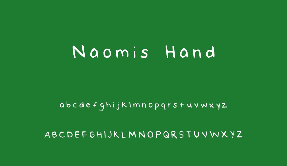 Naomis Hand font