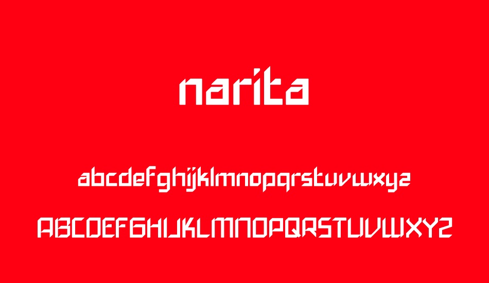 narita font