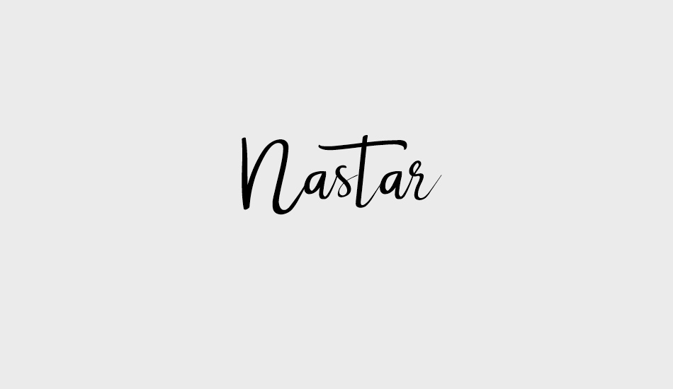 Nastar font big
