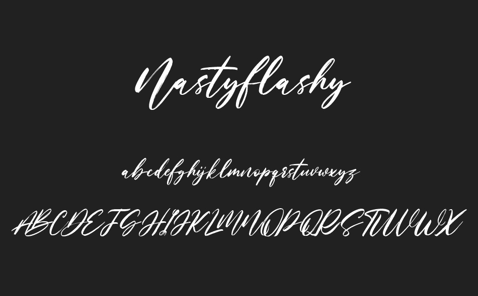 Nastyflashy font