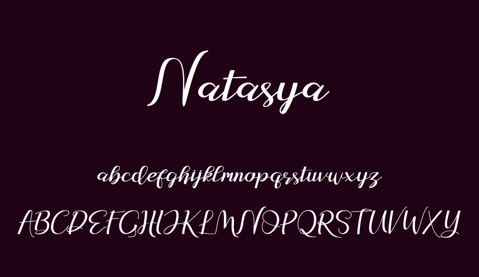 Natasya font