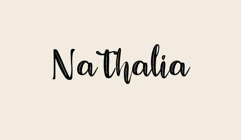 Nathalia free font