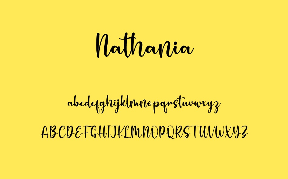 Nathania font