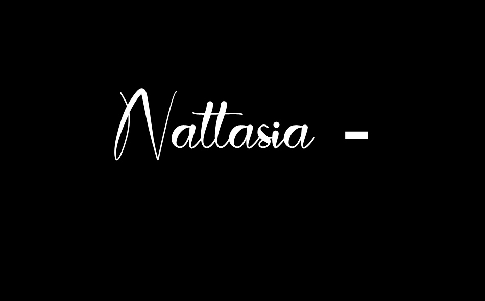 Nattasia font big