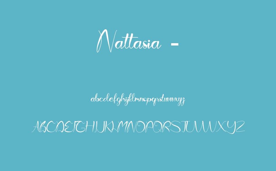 Nattasia font