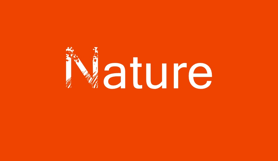 Nature font big