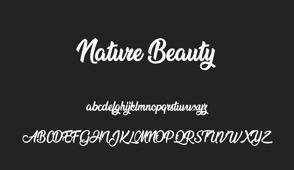 nature-beauty-personal-use font