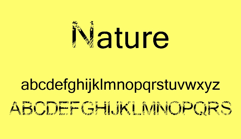 Nature font