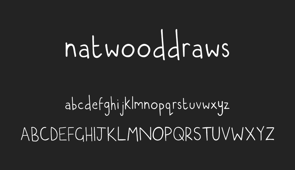 natwooddraws font