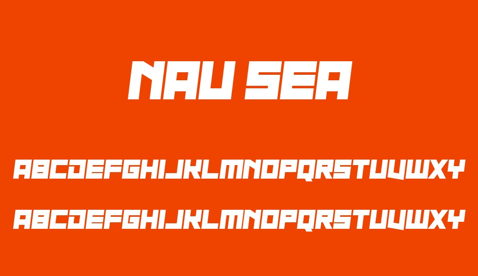 Nau Sea font