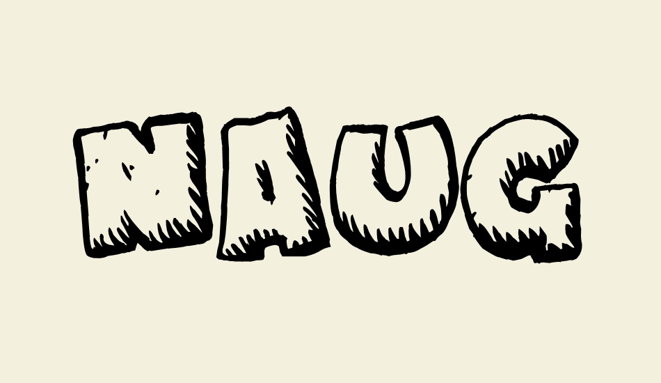 Naughty Cartoons font big