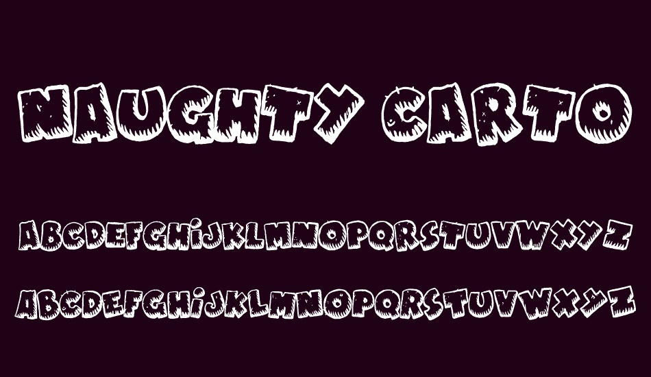 Naughty Cartoons font